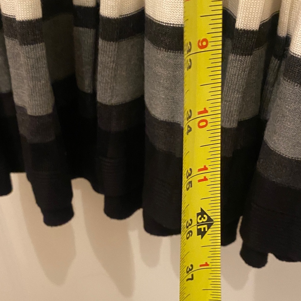 Calvin Klein Black, White & Gray Long Sleeve Sweater Dress - Picture 8 of 9